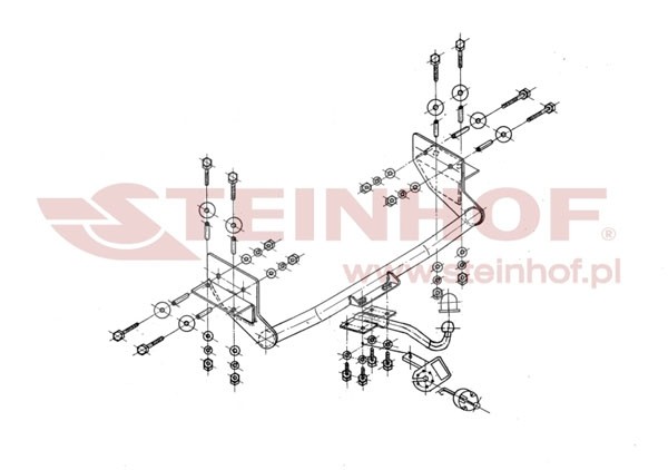Trekhaak Renault Trafic Van, Minibus 06/1989-04/2001