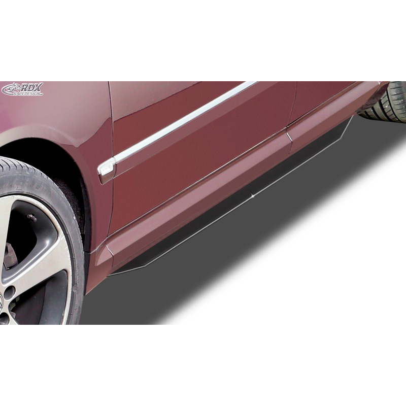 Side skirts 'Slim'  Audi A8 D3 2003-2009 (ABS glossy black)