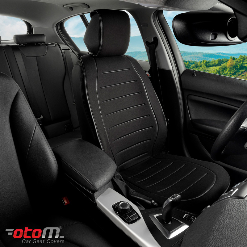 Universal Protective Seat Cover 'Active-Line' Black Fabric - single piece