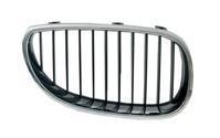 grille, zwart binnenwerk, links BMW 5 serie E60/E61, 2003-2010