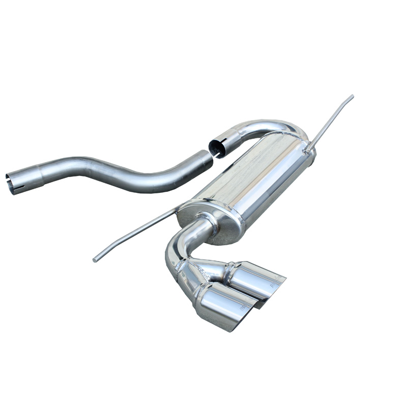 100% Inox Sport Exhaust  Volkswagen Golf VI 1.4TSi (160HP) 2008- 2x80mm Racing
