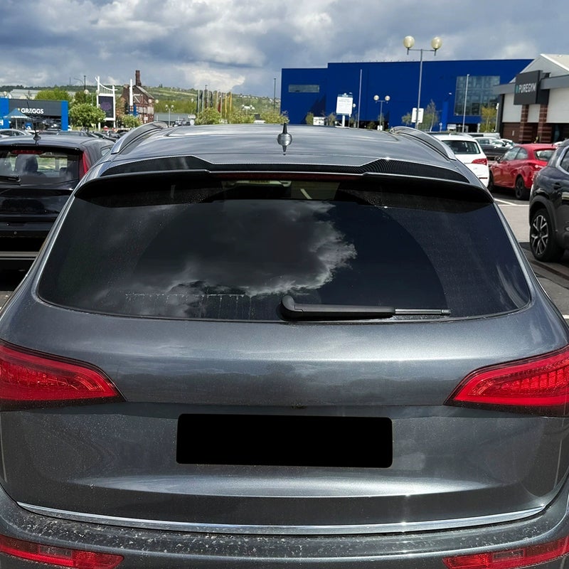 Roof spoiler (Spoiler Cap)  Audi Q5 (8R) S-Line/SQ5 2008-2016 (ABS Glossy Black)
