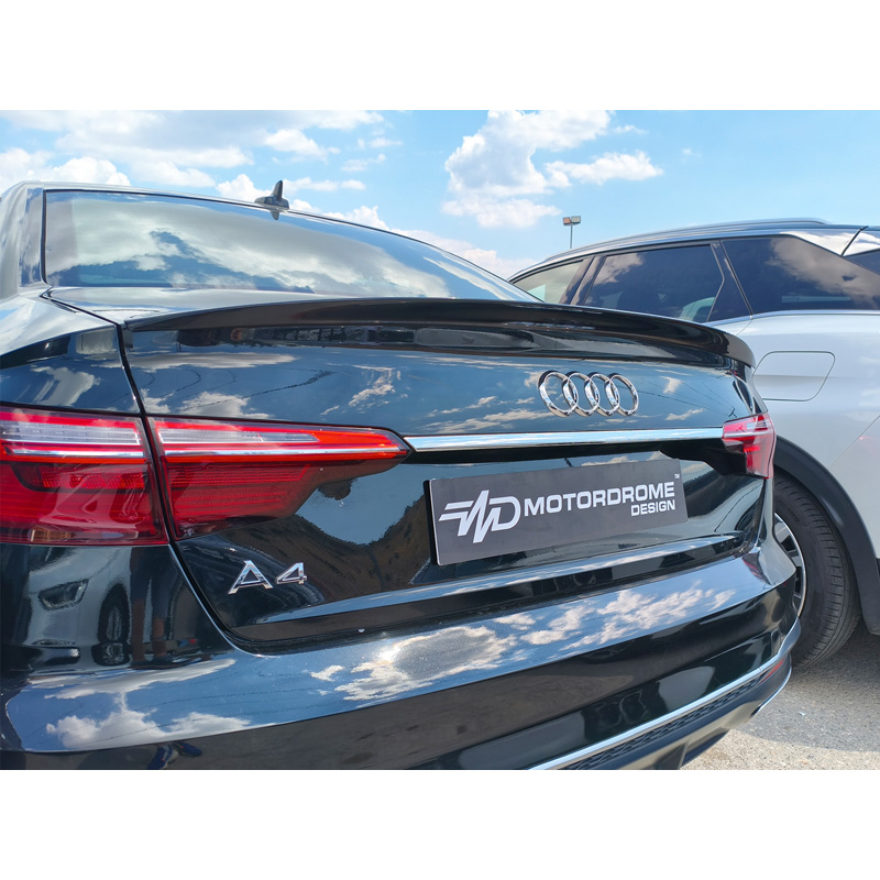 Motordrome Trunk spoiler lip  Audi A4 B9 Sedan 2015-2024 (PU)