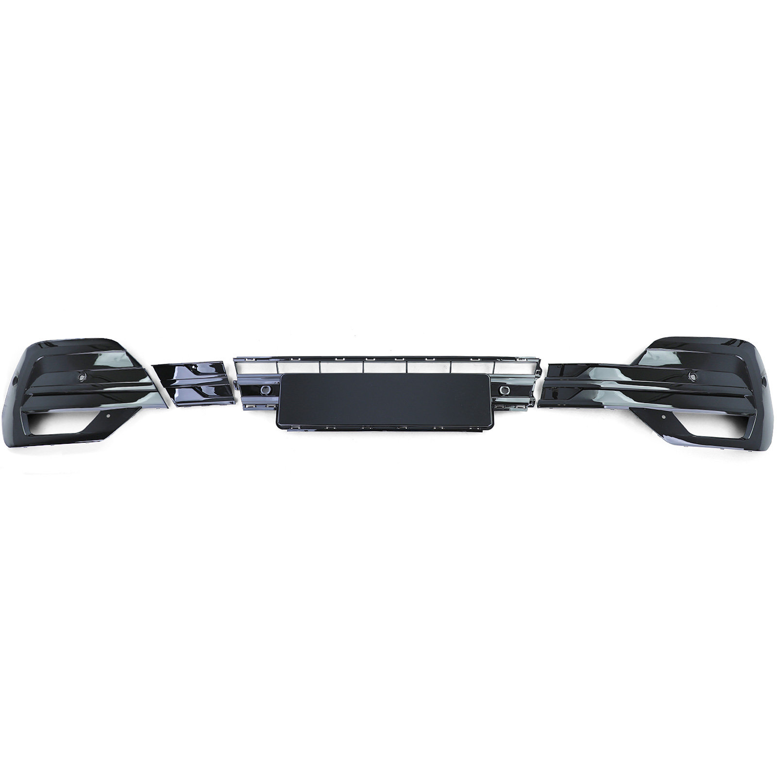 Bumpergrill Volkswagen T6.1 19-21 Glans Zwart