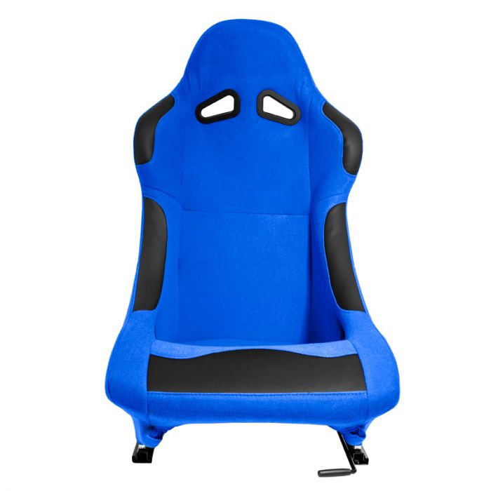 Sport seat 'BW' - Blue - Non-reclinable back-rest - incl. slides
