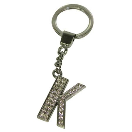 Sleutelhanger bling bling 'K'