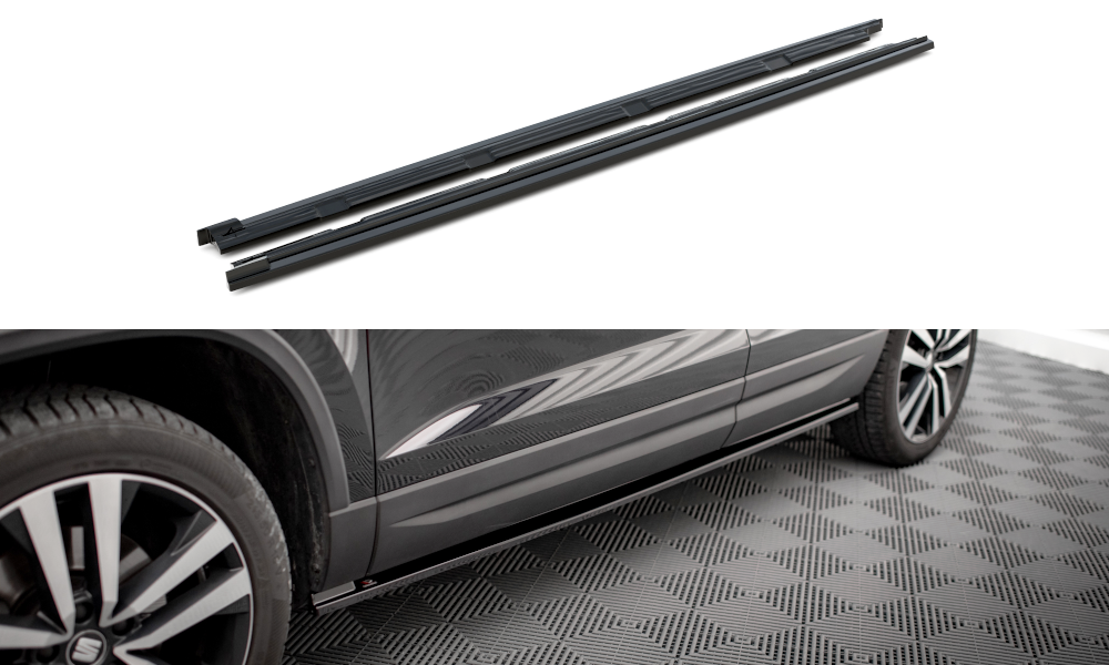 Zijskirts Seat Ateca Mk1 Maxton Glans Zwart