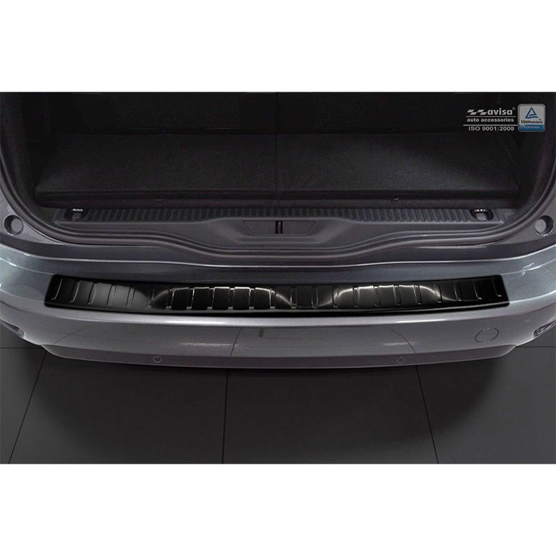 Black Stainless Steel Rear bumper protector  Citroën C4 Picasso 2013- & C4 Spacetourer 2018- 'Ribs'