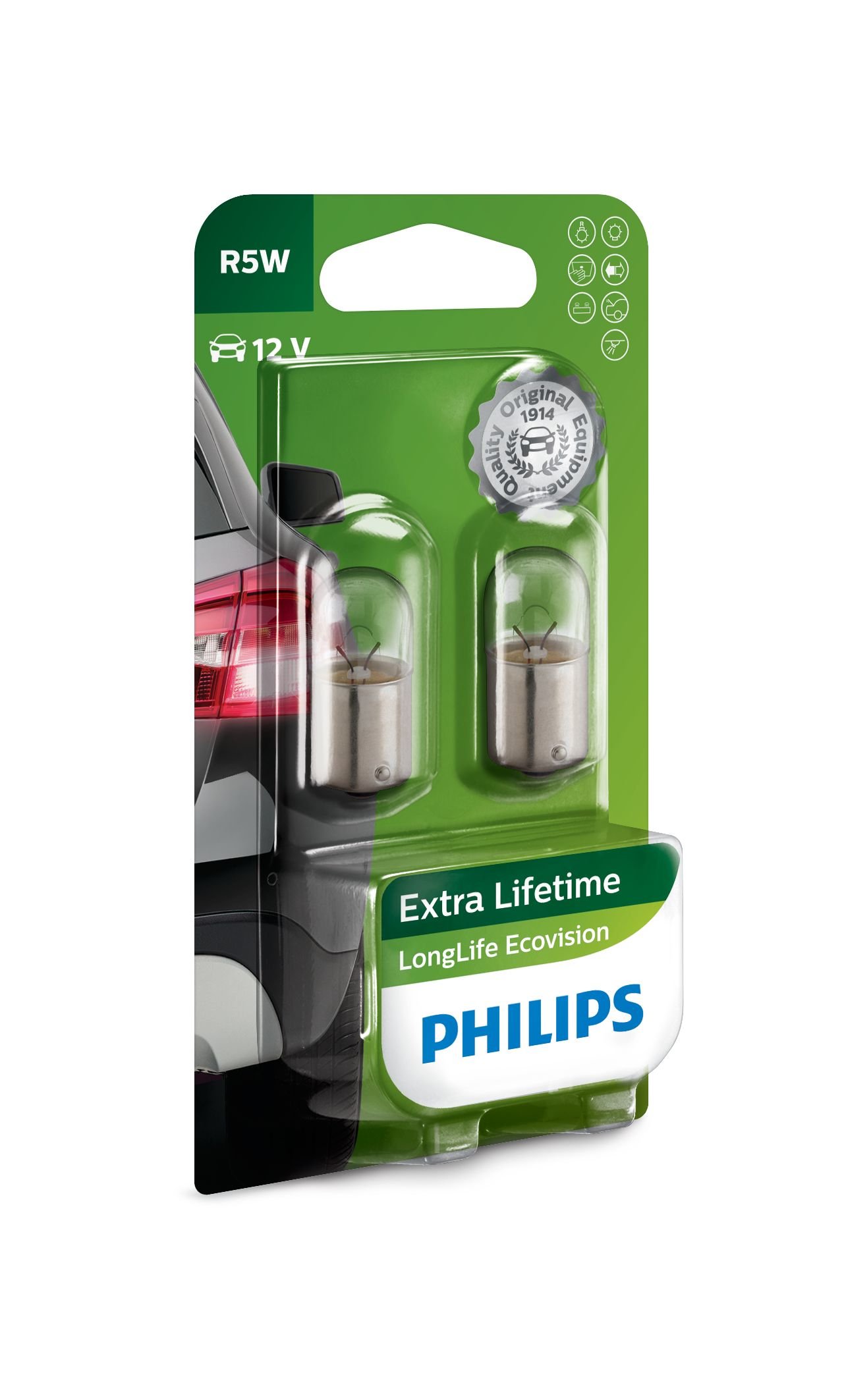 Philips 12821LLECOB2 R5W EcoVision 5W 12V blister