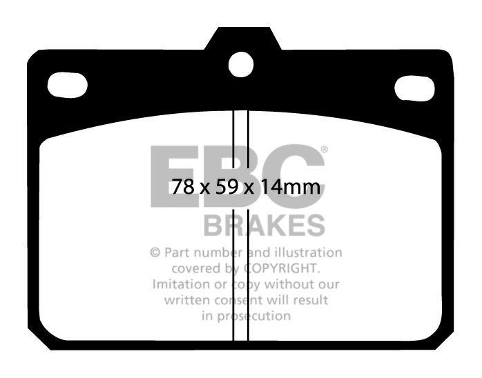 EBC Brakes CITROEN C4 Picasso 1.8 2006-.. Remblokken achterzijde