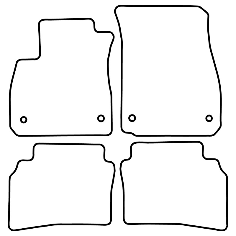 Set velour car mats  Opel Insignia 2017-