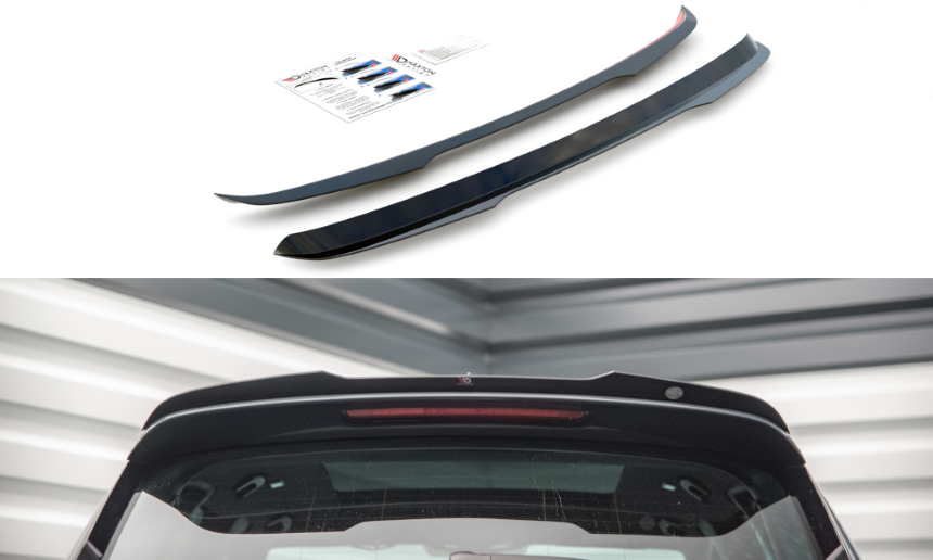 Spoiler cap Cupra Ateca Maxton Design glans zwart